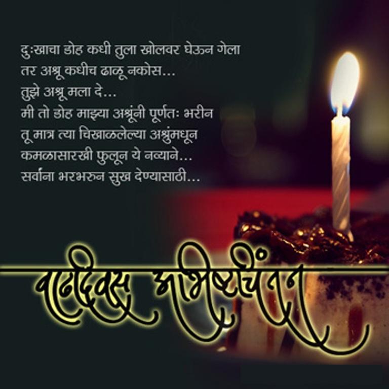 Birthday Wishes In Marathi Wishes Greetings Pictures Wish Guy