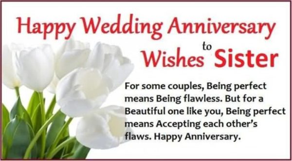 Happy Wedding Anniversary For Sister Wishes Greetings Pictures 