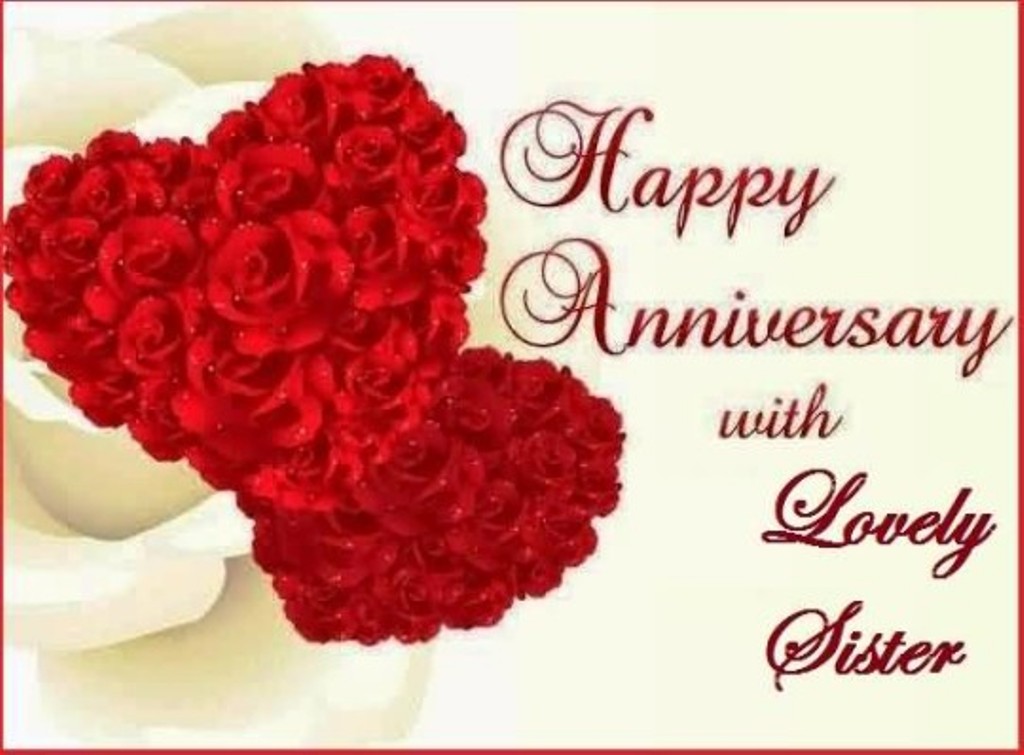 Happy Anniversary Wishes For Sister