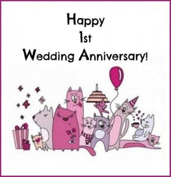 Happy First Wedding Anniversary